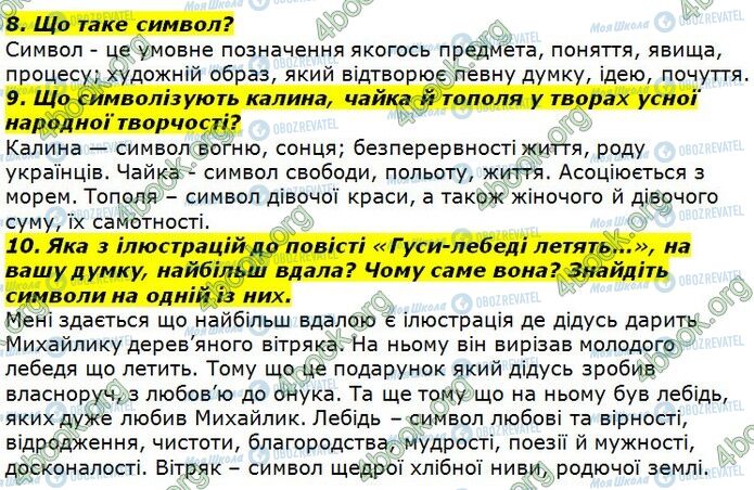 ГДЗ Українська література 7 клас сторінка Стр.142 (8-10)